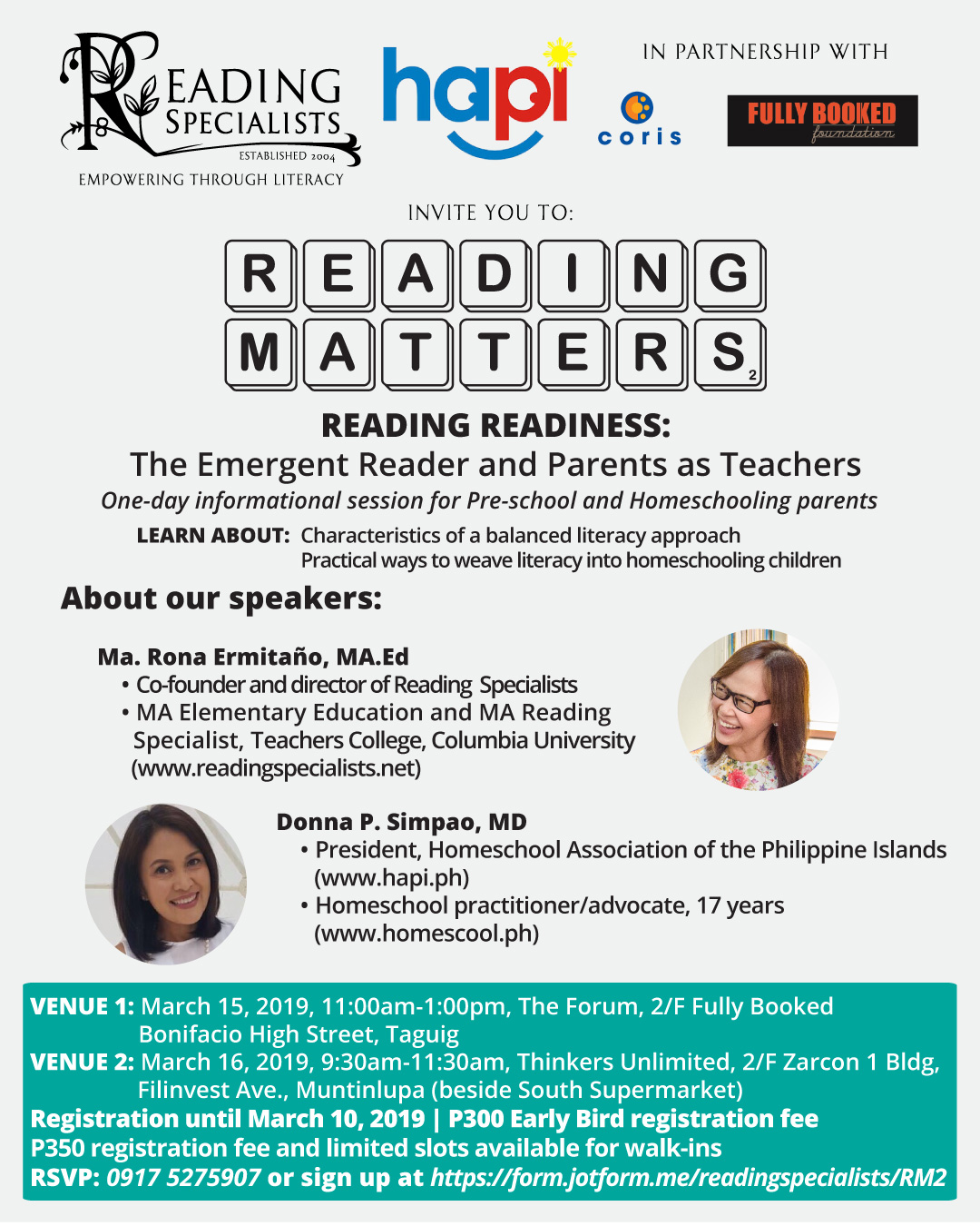READING MATTERS 2 Reading Readiness The Emergent Reader and Parents as Teachers Reading