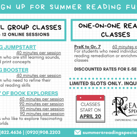 Reading Specialists Summer Programs 2020